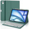Clavier pour iPad Air 11 (M2/M3) 2024/2025, Coque Clavier pour iPad Air 11 Pouces M2/M3 2024/2025, AZERTY Français Clavier Bluetooth Magnétique Détachable pour Air M2/M3 2024/2025, Vert foncé