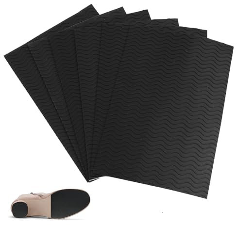 6 Piezas Suelas Antideslizantes para Zapatos, Zapato antideslizante, Antideslizante Zapatos de Fondo, Suelas para Zapatos de Goma, Adecuado para la Mayoría de Suelas de Zapatos