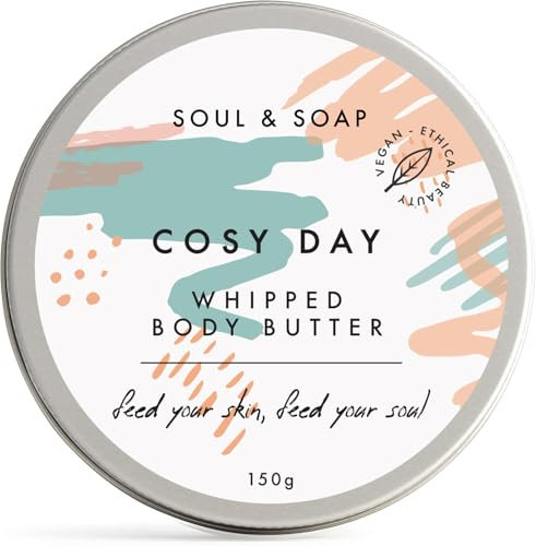 Cosy Day Whipped Body Butter 150g with Shea and Cocoa butter - Plastic Free Vegan Cruelty Free Moisturising