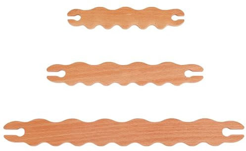 Tommiy 2025 Holz Strickwerkzeug Kit, Naturfaser Bastelbedarf DIY Ideal für Armband Halskette Geflochtene Werkzeuge, Loom Strickwerkzeuge für Erwachsene Anfänger Gestrickt Handwerk DIY