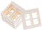 Yardwe Dollhouse Mini Windows Plastic Miniature Decor Realistic Window Models Essential for Miniature House Setting