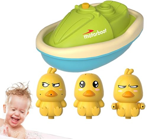 Nixiara Baby Duck Bath Toy, Duck Bath Sprinkler, Duck Springer, Wasserspielzeug-Set – Autosprice Fun STEM Toy Fine Motor Game für und Mädchen ab 18 Monaten