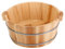 Foot Bath Bowl Wooden Pedicure Bowl Spa Massage Foot Soaking Tub Bath Basin Remove Dead Skin for Home Sauna Care 14.2x6.3'' Pedicure