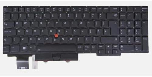 fqparts Teclado portátil para For Lenovo For Thinkpad E15 Gen 2/3/4 Negro UK Edition