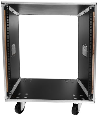 LABRIMP 12he Audioschrank Mobiles Stereo Rack für Ktv Räume Schwarz