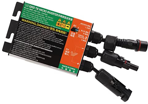 KIMISS Hochleistungs-Solar-Grid-Tie-Wechselrichter, 150 W, 230 V, 10,8 V Bis 30 DC-Eingang zu AC, 180 Bis 280 Ausgang, Grid-Tie-Mikro-Wechselrichter für den Außenbereich, Hohe Kompatibilität