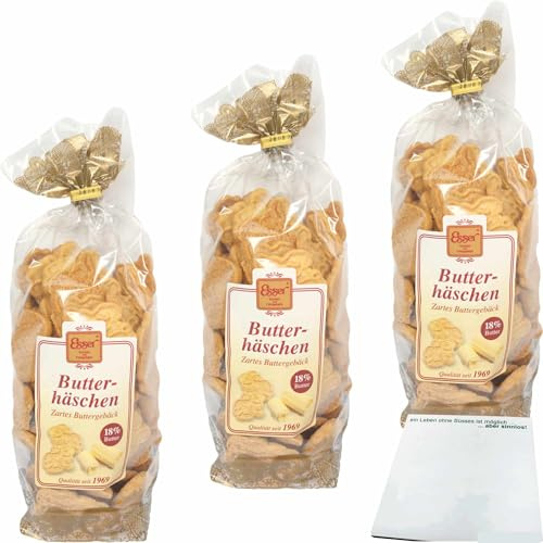 usy Block mit Esser Butterhäschen Zartes Buttergebäck 3er Pack (3x300g Beutel) + usy Block