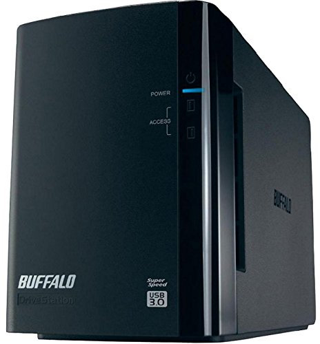 Buffalo DriveStation Duo HD-WL4TU3R1-EB, externe Festplatte 4TB (2 Bay, 2x2TB, RAID 0/1/JBOD, USB 3.0) schwarz