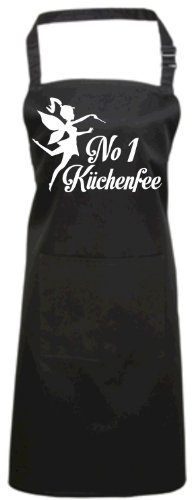 Edward Sinclair Kochschürze schwarz 'NO 1 Küchenfee'