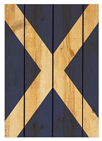 Lustige Postkarte, Motiv: Schottland-Flagge