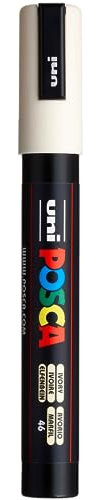 POSCA 182503 - POSCA Marker mit mittelfeiner Rundspitze, elfenbein