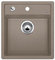 Blanco 517317 Fregadero con Moderno Diseño para Armarios Bajos – De SILGRANIT –, Marrón, 45 cm de Ancho