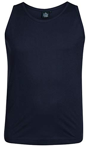 Ahorn Sportswear Ärmelloses Top mit Rundhalsausschnitt für Herren weiß bis Übergröße 10XL