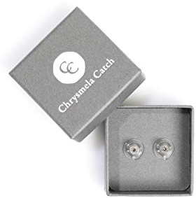 Earring Lifts for Droopy Ears and Stretched Earring Holes. Secure Earring Backs by Chrysmela Platinum Finish. Fit and Lock Most Earring Posts. Replace Earring Screw Backs, Butterfly Backs, La Pousette