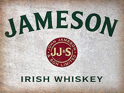 JAMESON WHISKEY IRISH BAR/PUB MAN CAVE SIGN RETRO METAL TIN WALL PLAQUE SIGN NOVELTY GIFT