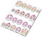 AWS Set Water Newsee Decals Skulls Sugar Skulls Mexican Mix 3 Types fiorati Nail Art Stickers Transfer Stickers Decoration Flowers Mexicain Decoration Decorated Flowers Skulls Mixed Types