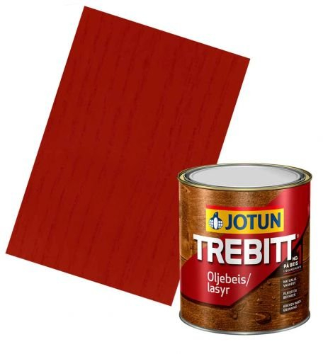 JOTUN TREBITT Lasur Schwedenrot 0,75l - Skandinavische Holzschutzlasur