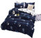 ED-Lumos Bettwäsche 200x150cm 4 teilig Duvet Cover Dunkel Blauer Universum Planet Bettbezug 150x200cm Set mit Kissenbezüge 48x74cm Bettlaken 200x230cm Bettwäsche-Sets Mikrofaser Reißverschluss Weich