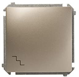 Kontakt-Simon BMW6.01/29 Elektroschalter, Satinierter Stahl, Zubehör für Elektromesser, Kunststoff, IP20, IP44, 10 A, 75 mm, 41