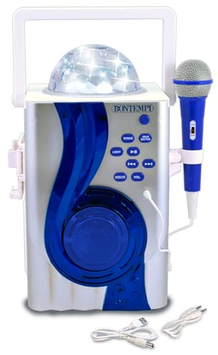 Bontempi | DiscoVox - Karaoke Box che Trasforma ogni Momento in un Party Illuminato, 300x400x220 mm Multicolore