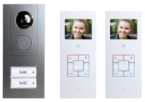 M-e modern-Electronics Vistus VD ALU 6320A Vistus Video-Türsprechanlage Kabelgebunden Komplett-Set