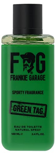 Frankie Garage - Sporty Fragrance Green Tag 100 ml | Eau De Toilette Vaporisateur | Natural Spray | Profumo Uomo Fresco E Aromatico | Profumi Uomo