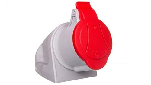MINI Feststeckdose mit Drossel 4P 32A 400V rot GSM 32/4 IP-44 921866 elektromet 5906197488117