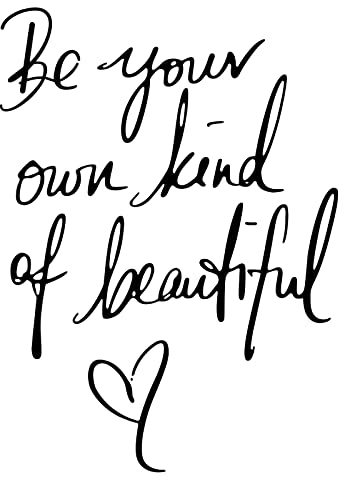 Quanyuchang Inspirational Vinyl Wall Art Decal Be Your Own Kind of Beautiful Quotes Wall Sticker Quote Butterfly Wall Art Home Decor Wallpaper for Living Room Girls Bedroom Home Decoration