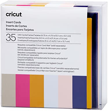 Cricut Insert Cards Sensei S40 Kartenset Tulpenblau, Puder
