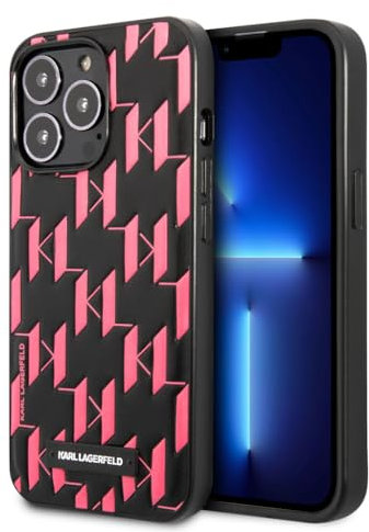 Karl Lagerfeld KLHCP13LMNMP1P Hülle für iPhone 13 Pro / 13 6,1 hardcase rosa Monogram Plaque