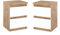 MRBLS Nachttisch 2er Set Nachtschrank Nachtkommode Modern Möbel mit Schubladen Kommode Holz Schubladenschrank für Ihr Schlafzimmer (Wotan - Weiß Matt) – 30 x 40 x 30 cm (B/H/T)