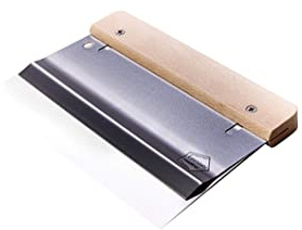 Doppelblattspachtel - Türenspachtel mit verstellbarer Flexibilität und gewachstem Holzrücken - Flexspachtel Federspachtel Rapidspachtel Duospachtel Kaupspachtel Parkettspachtel (270 mm)