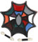Folat 67992 Set de Maquillaje Tela de Araña Halloween Día de los Muertos, Multicolor