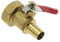 JEEIJ Messing Barbed Kugelhahn Mit Rotem Griff, 1/8 ‚‘ 1/2 ‚‘ 1/4 ‚‘ Innengewinde Stecker-Adapter, 4-12 Schlauchanschluss Kupferrohrfitting, 1pcs (Size : 1/2 12mm Hose)