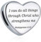 BEEUVIP Damen Christian Bible Verse Religious Liebe Herz Charm Anhänger für Armband 925 Sterling Silber Geburtsstein Charms Beads passend für Armband E413