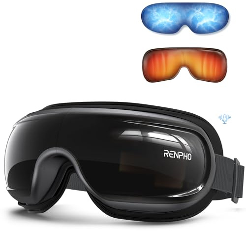 RENPHO Eye Massager with Heat and Cooling Voice Control, Fathers Day Dad Gifts for Husband Men, FSA Eligible HSA, Massaging Eye Mask for Migraine Headache Dry Eyes and Stress Relief - Eyeris 3