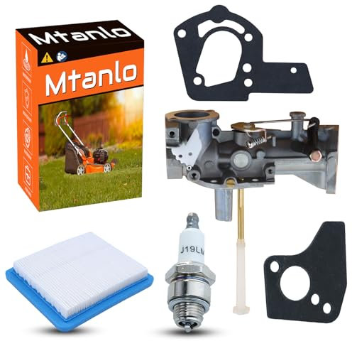 Mtanlo Carburatore per 498298 135202 495951 112202 112212 112232 112252 112292 134202 133212 130202 12 1200 120 120 12 120 120 30200 5 HP con 491588S Filtro Aria 5108B Filtri Olio