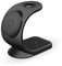 MMOBIEL Estación de Carga Inalámbrica Compatible con iPhone, Apple Watch y AirPods - Soporte Cargador Inalámbrico 3 en 1-18W - Base de Carga Rápida Magnética Compatible con Magsafe Qi - Negro