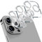 IOPYKKOA 3 Stück Kamera-Schutzglas, kompatibel mit iPhone 14 Pro, kompatibel mit iPhone 14 Pro Max 3D stereoskopische Linsenfolie, 9H Härte, HD, voller Kameraschutz(weißer Diamant)