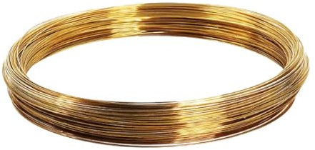 BBAUER Filo Di Rame 10M, Filo in Rame Puro Rotondo Filo in Ottone/Diameter: 0.5Mm