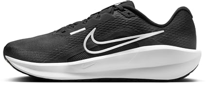 NIKE Downshifter 13, Sneaker Hombre, Negro Blanco Gris Humo Oscuro, 40 EU