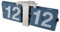 Pssopp Auto-Flip-Uhr Im Retro-Vintage-Design, Flip-Schreibtischuhr, Tischuhr, Retro-Klappuhr, Digitale Flip-Down-Uhr, Retro-Vintage-Design, Auto-Flip-Uhr für das (Silberner Ständer und