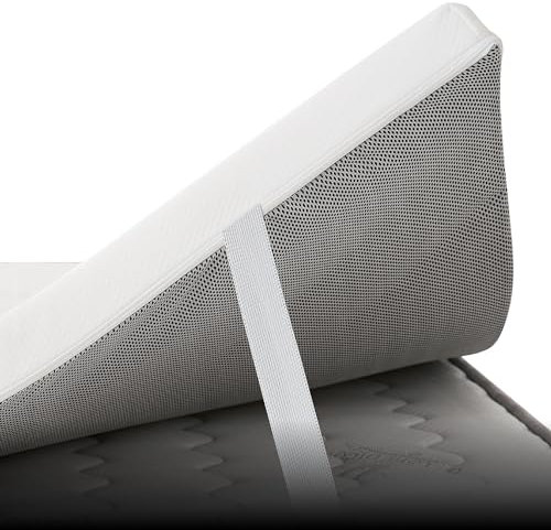 Cubre Colchon Viscoelastica 160x190 Topper con Carbono Activo Antialérgico y Transpirable, Adaptable a tu Cuerpo. Funda Lavable con Cremallera. ErossConfort