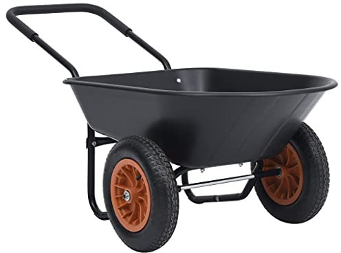 Accueil Articles, brouette noire et orange 78 L 100 kg, meuble de costume