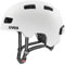 uvex City 4 - Leichter City-Helm für Damen und Herren - individuelle Größenanpassung - inkl. LED-Licht - White Skyfall matt - 55-58 cm