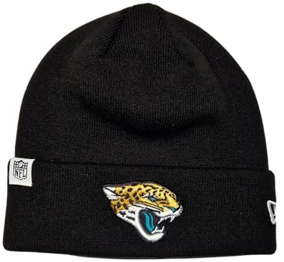 New Era Jacksonville Jaguars NFL Loop Label Knit Schwarz Beanie - One-Size