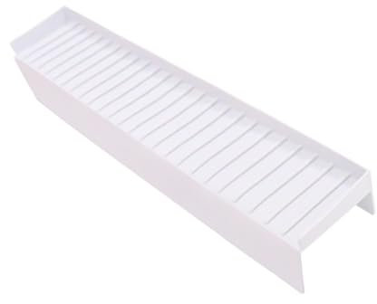 Bigougem Protector de borde de fregadero de silicona, protector de salpicaduras de 50 cm, accesorio de fregadero para cocina, bandeja de goteo multifunción para fregadero de baño, transparente