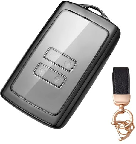 NEUHOO Auto Zubehör für Dacia Duster 3 2024-2025 Schlüsselhülle und Schlüsselanhänger, Dacia Schlüsselgehäuse Silikon Schlüsselkarte Hülle (Schwarz)