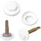 Lot de 200 capuchons de vis à tête hexagonale, capuchons en plastique étanches pour vis hexagonales, vis autoperceuses et vis de toiture en métal