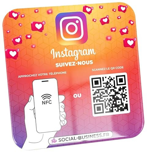 Placa Instagram NFC - Social-Business